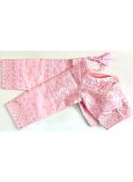 Heavy Milan Silk Baby Pink Festival Wear Embroidery Work Readymade Blouse